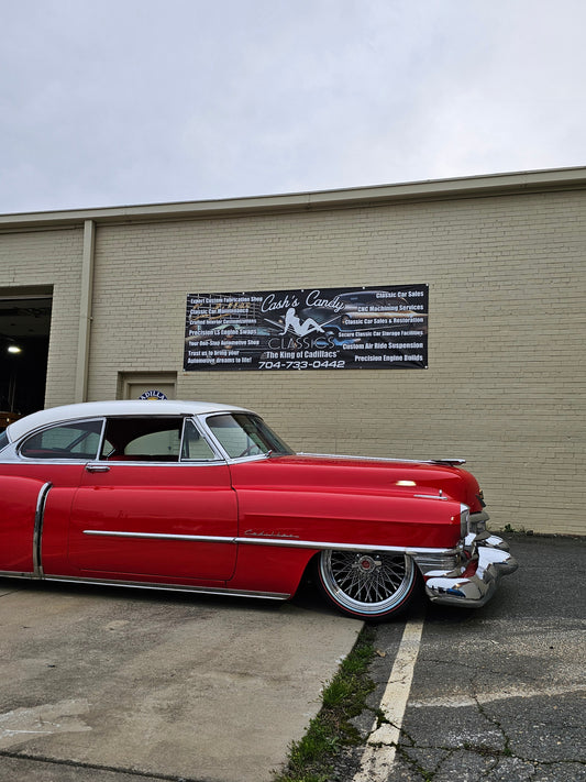 1939-1957 cadillac front shock relocation