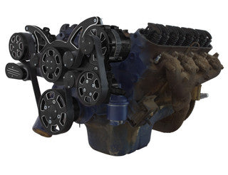 CVF Black Diamond Serpentine Kit for Cadillac V8 – A/C, Power Steering & Alternator