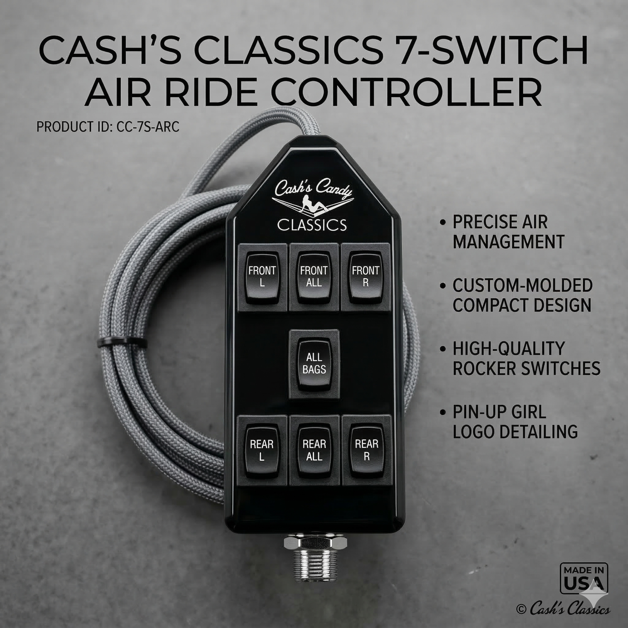 1939-1990 Cadillac Air Ride Kit with CCC Manifold & Digital Gauges