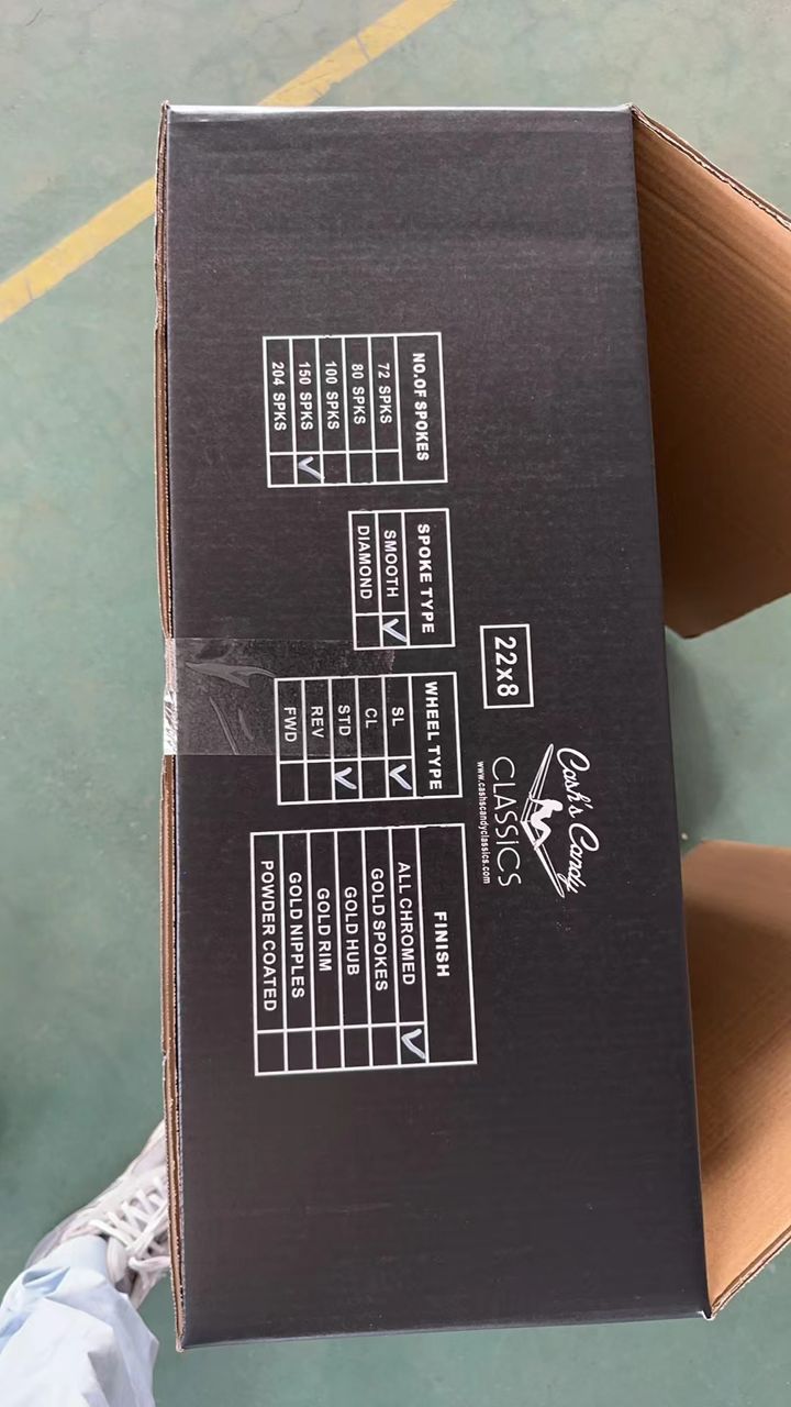 20x8 Chrome 80-Spoke Wheels – 5x5 Bolt Pattern, Set of 4 (1939-1976 Classic Car)