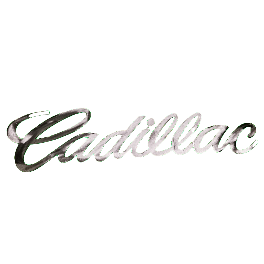 Raw Metal Cadillac Sign – 30
