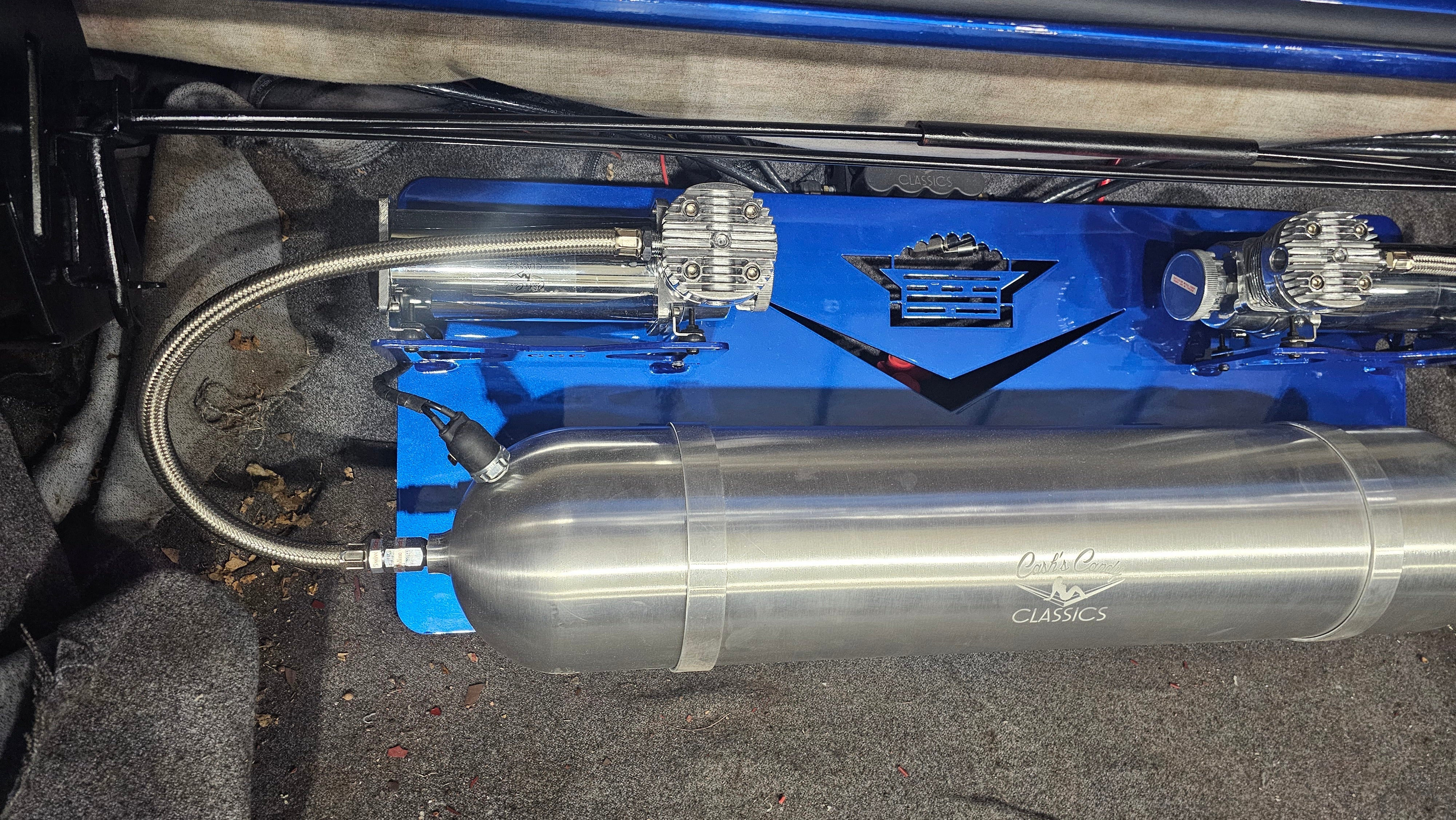 CCC Cadillac Air Ride Board – Cadillac Crest & V with Compressor Mounts