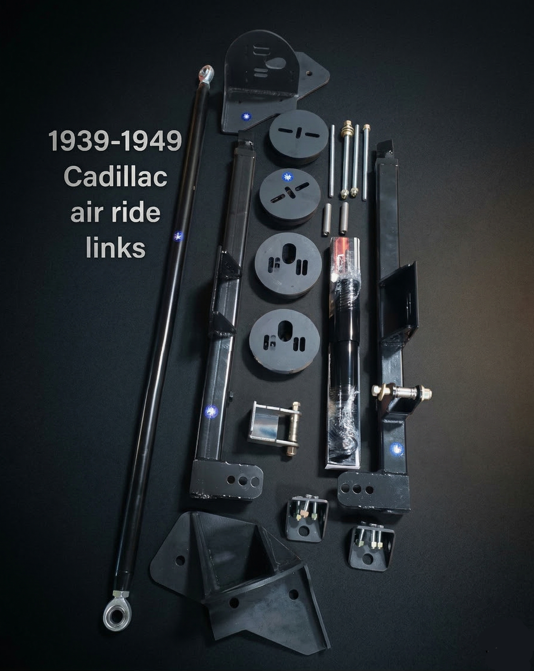 1939-1949 Cadillac Bolt-In 2-Link with Panhard & Front Bag Mounts