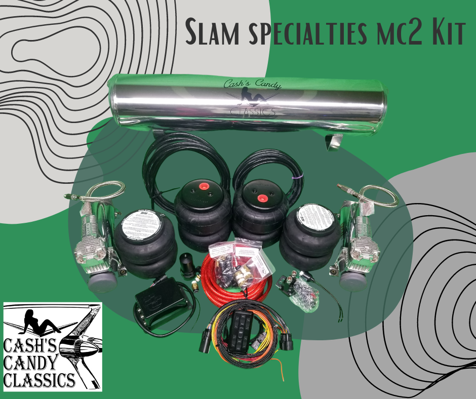 Slam Air Ride Kit – SS Manifold, 480C Compressors, MC2 Controller – Universal