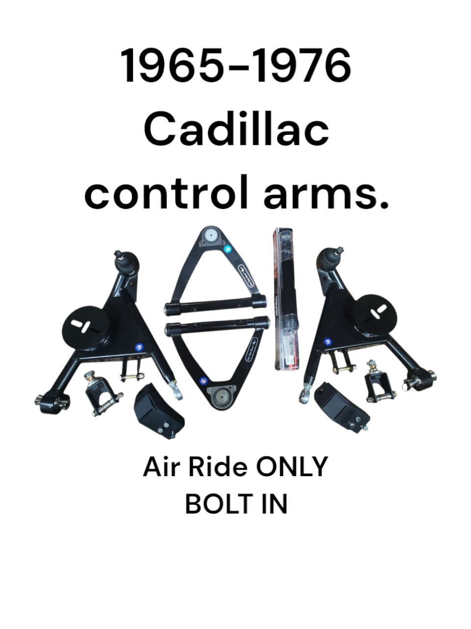 1965-1969 Cadillac Front Upper & Lower Control Arms – Bolt-In Air Ride